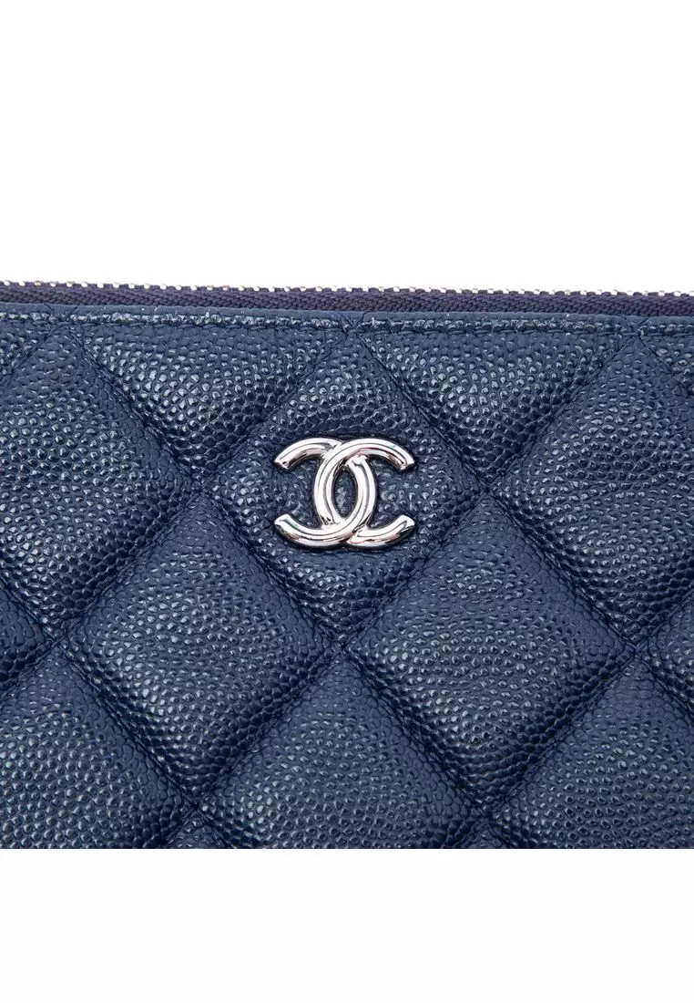 Pre-Loved Chanel Medium Quilted Caviar O Case Clutch