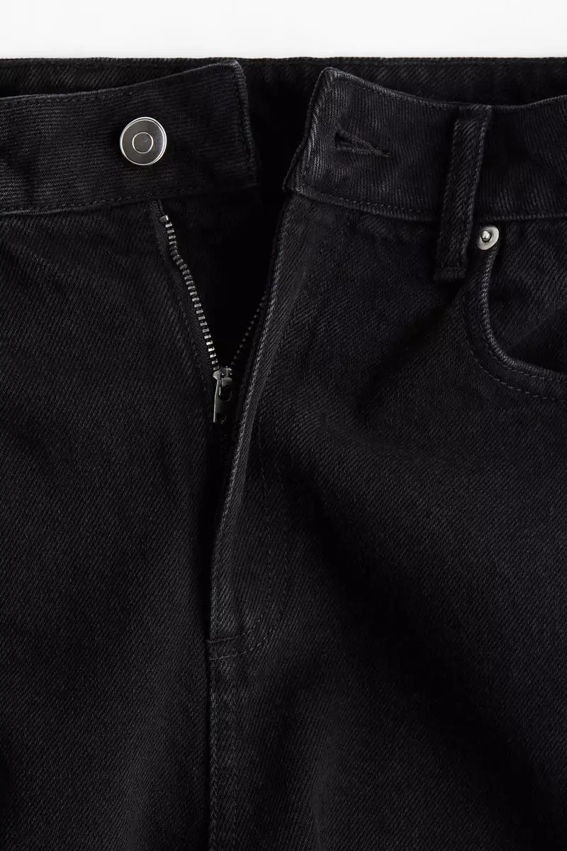 Stud-detail barrel-leg jeans