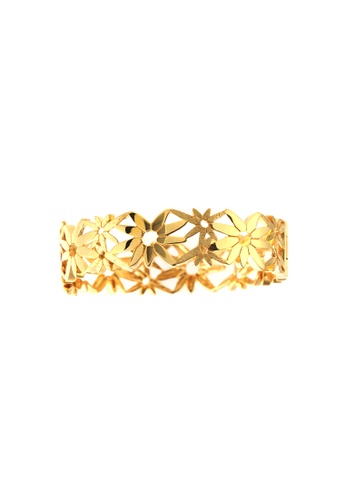 Buy TOMEI TOMEI Bangle, Yellow Gold 916 (9L-YG1261B-1C-155 ...