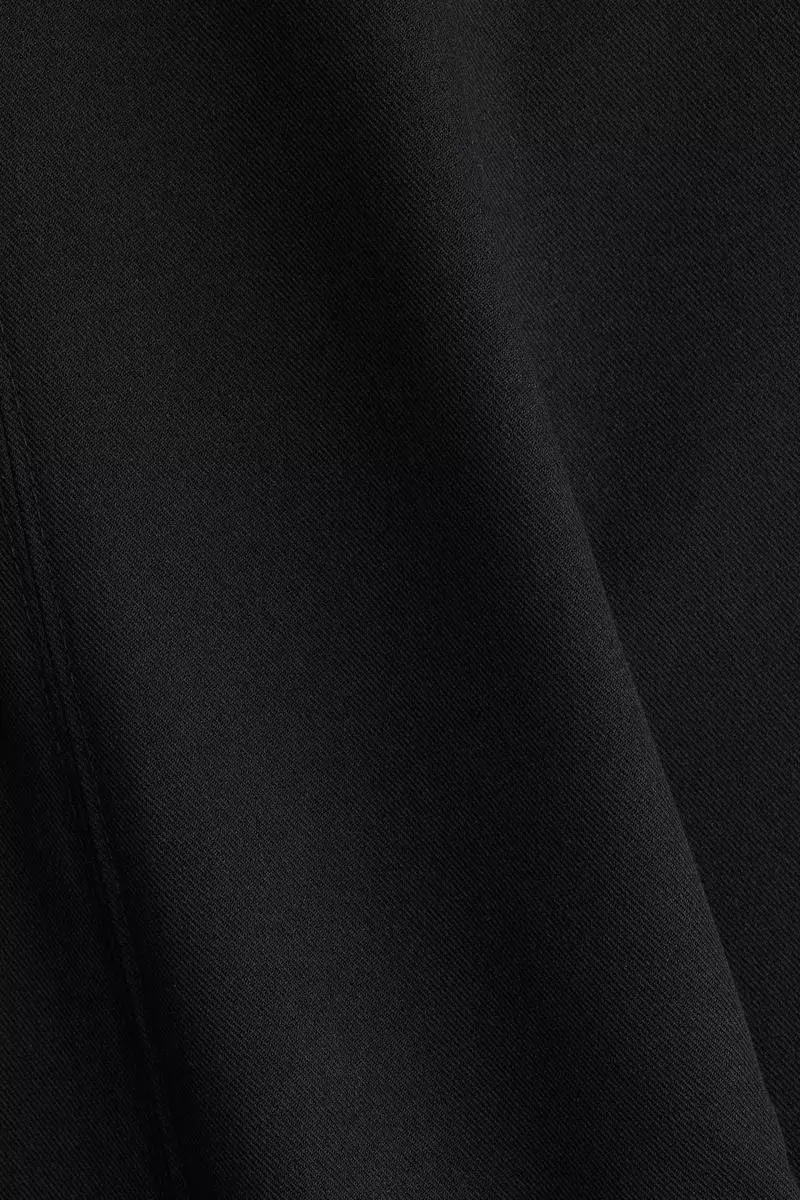 Waisted twill dress