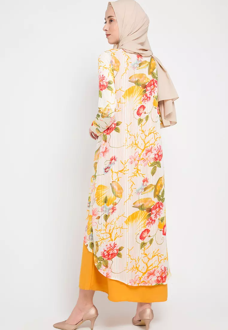 Nina Maxi Dress In Yellow Floral