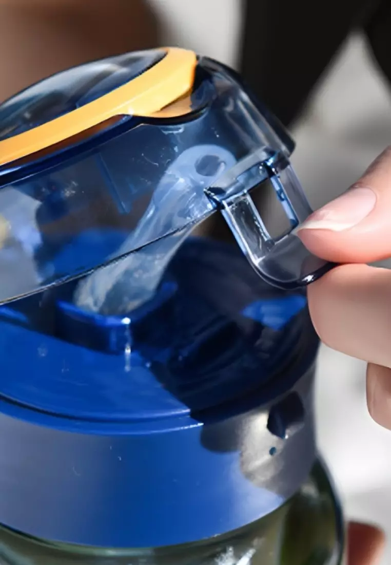 Wakakids Botol Minum Olahraga BPA Free Portable Cup Sport Water Bottle Power 3D Ukuran Jumbo 1100ml Venhs 253 Hitam