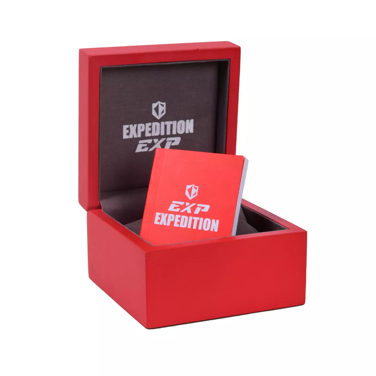 Expedition EXP - Jam Tangan Couple Pria Wanita - Rose Gold Black - Brown Leather Strap - 6402 MFLBRBA