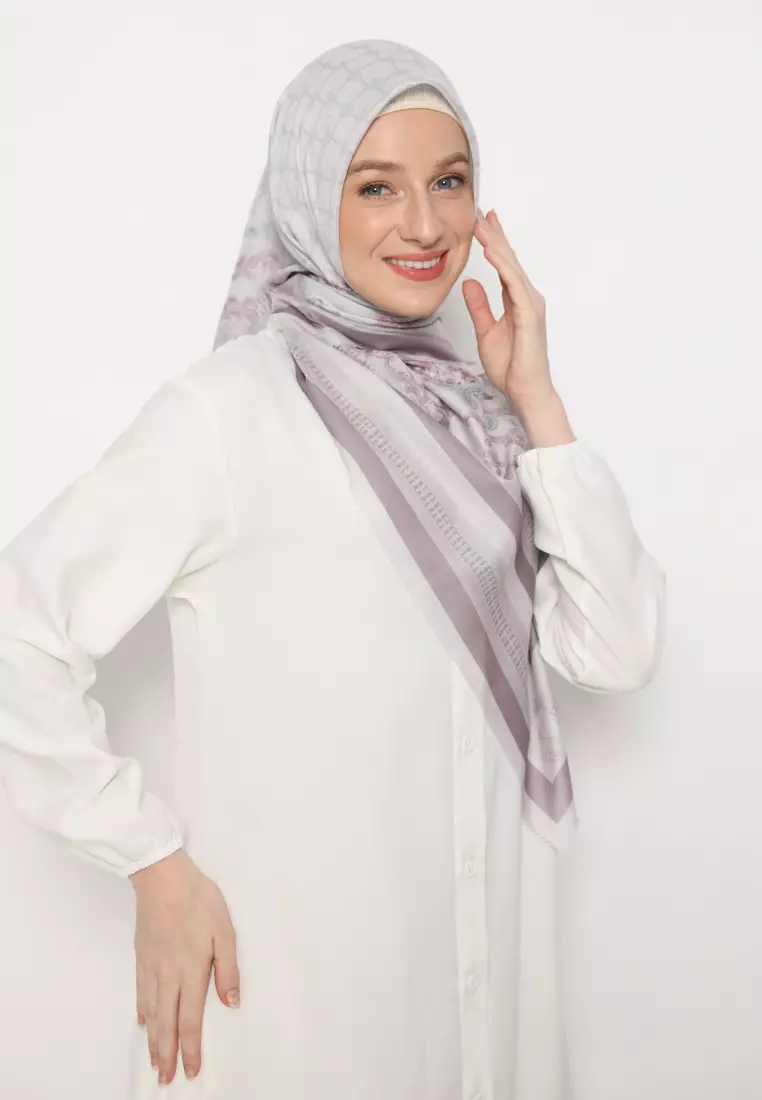 Sofia Classic Voal Scarf in Nude Purple By Brilliant Girl Warna NUDEPURPLE
