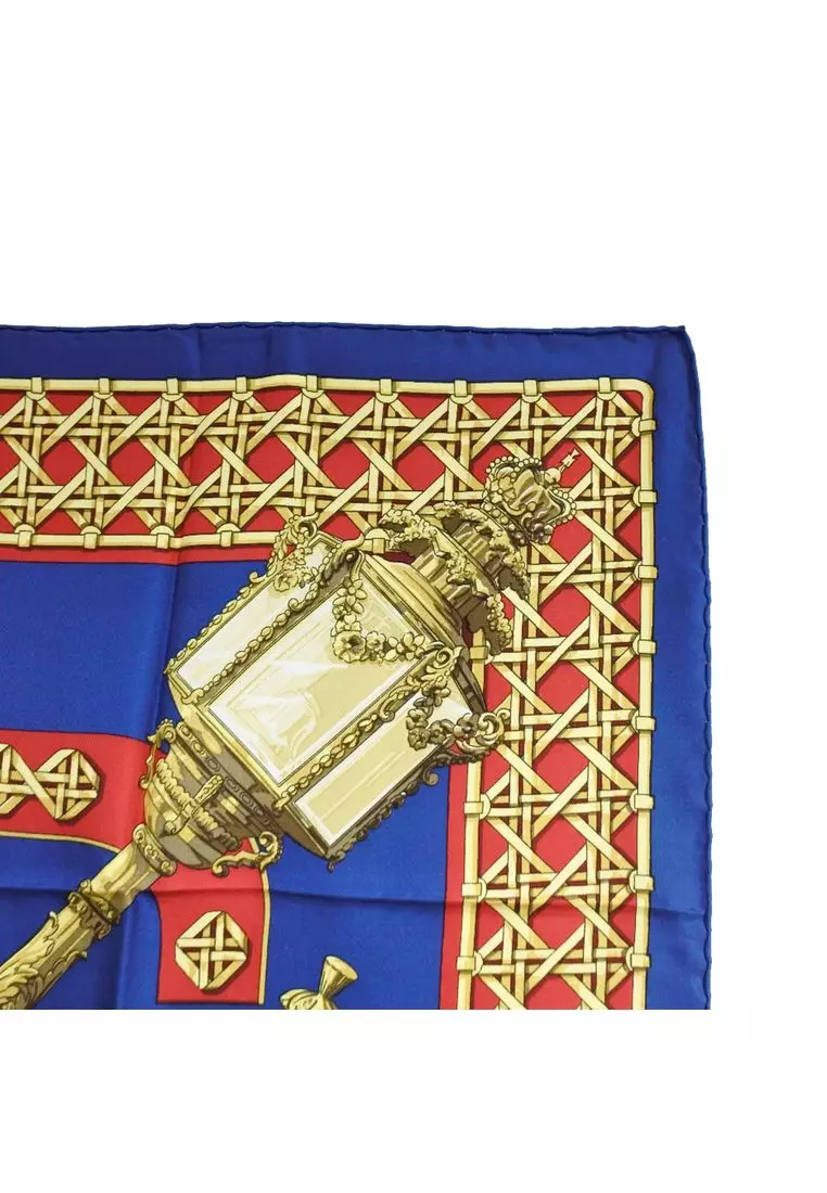 Pre-Loved Hermès Feux De Route Silk Scarf 90
