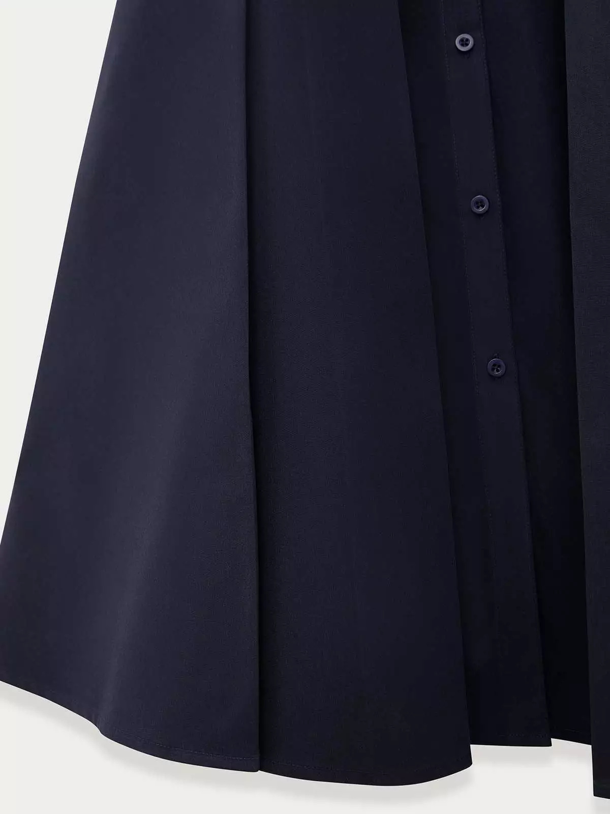 Pomelo - Midi Dress Wanita - Waist Tie Dress - Navy