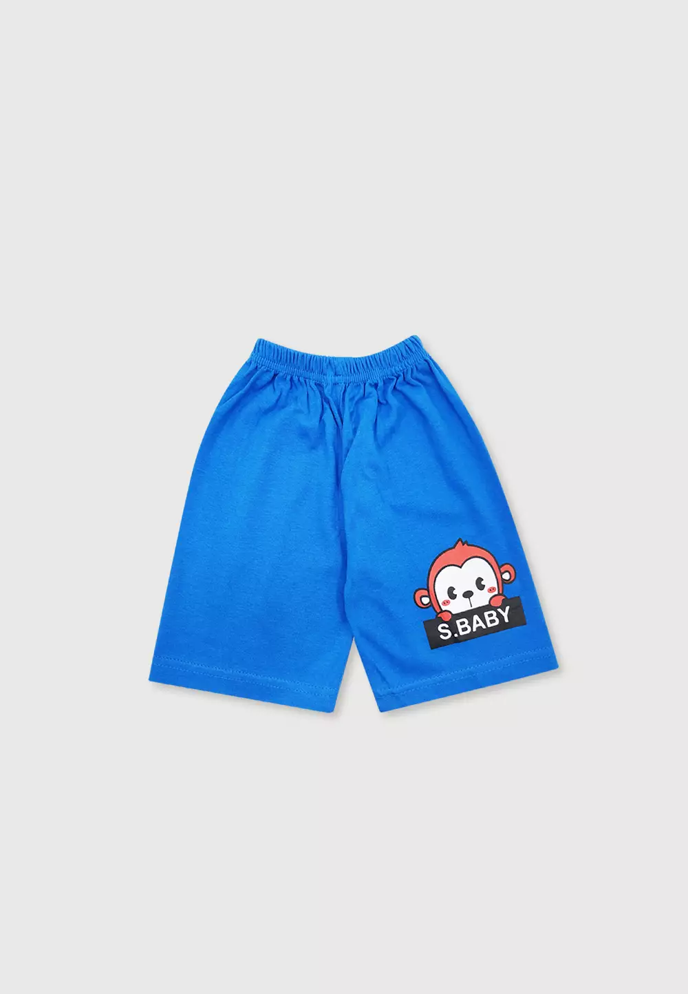 Wakakids Setelan Bayi Laki Laki Usia 12 Bulan Hingga 18 Bulan Set Baju Singlet Anak Celana Kaos Motif Baby Monkey 3407 Turkis