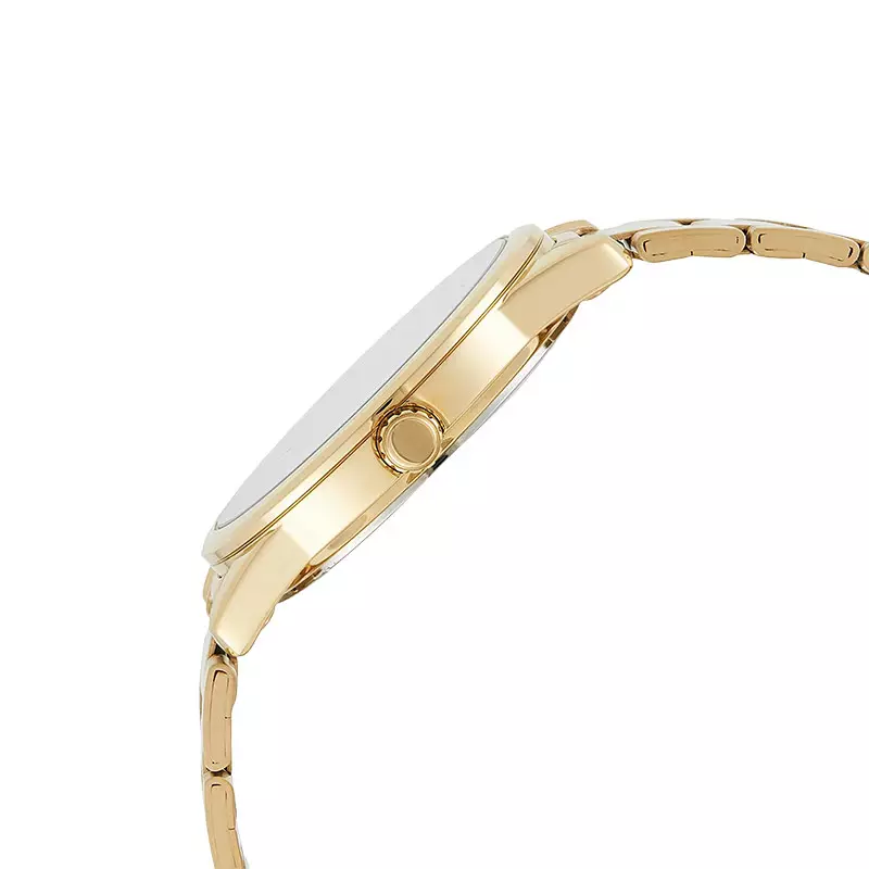 Jam Tangan Pria Casio General MTP-V001G-9BUDF MTPV001 MTP-V001G Beige Dial Soft Gold Stainless Steel Band