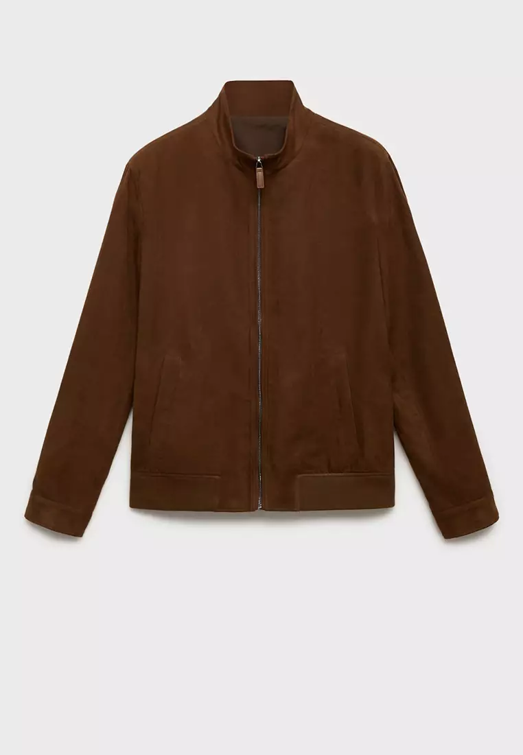 Buy MANGO Man Suede Leather-Effect Jacket 2025 Online ZALORA
