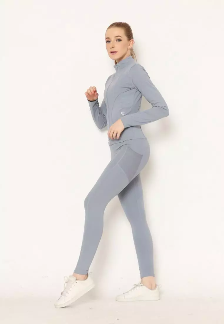 FITWEAR - ROSE SPORT LEGGING POCKET PJ MEDIUM WAIST - BABY BLUE