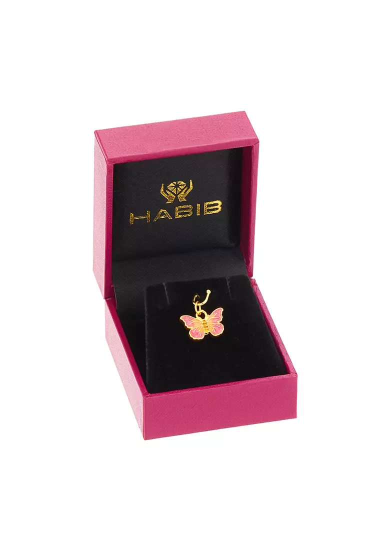 HABIB 999/24K Yellow Gold Pendant (Butterfly) 9GP01220525