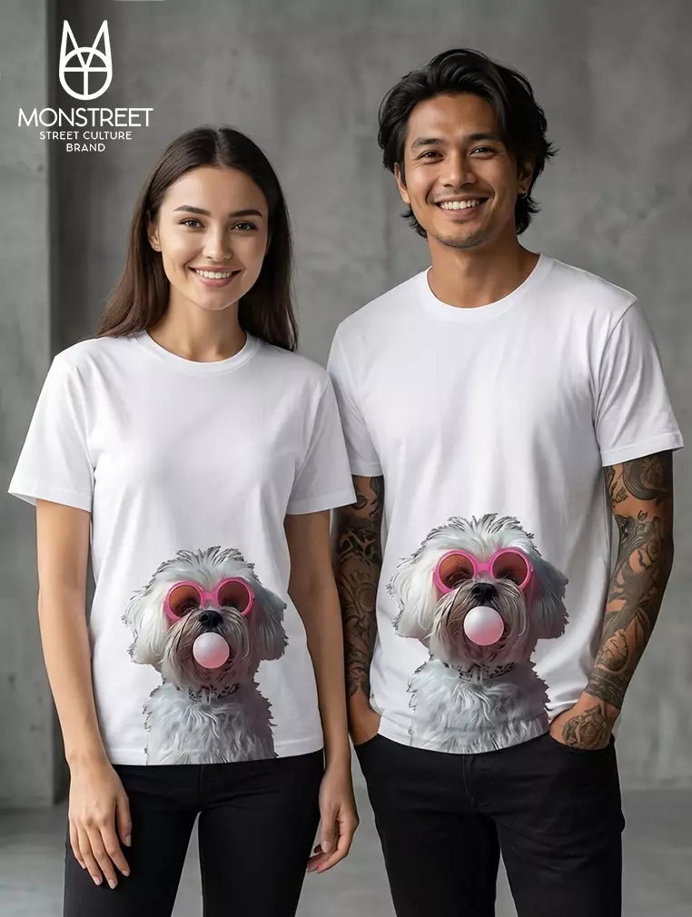 Monstreet Kaos Katun Combed 24S Grafis Reguler Fit Putih Tshirt UTR149 Cotton Combed 24S Graphic Tshirt Regular Fit White Tshirt