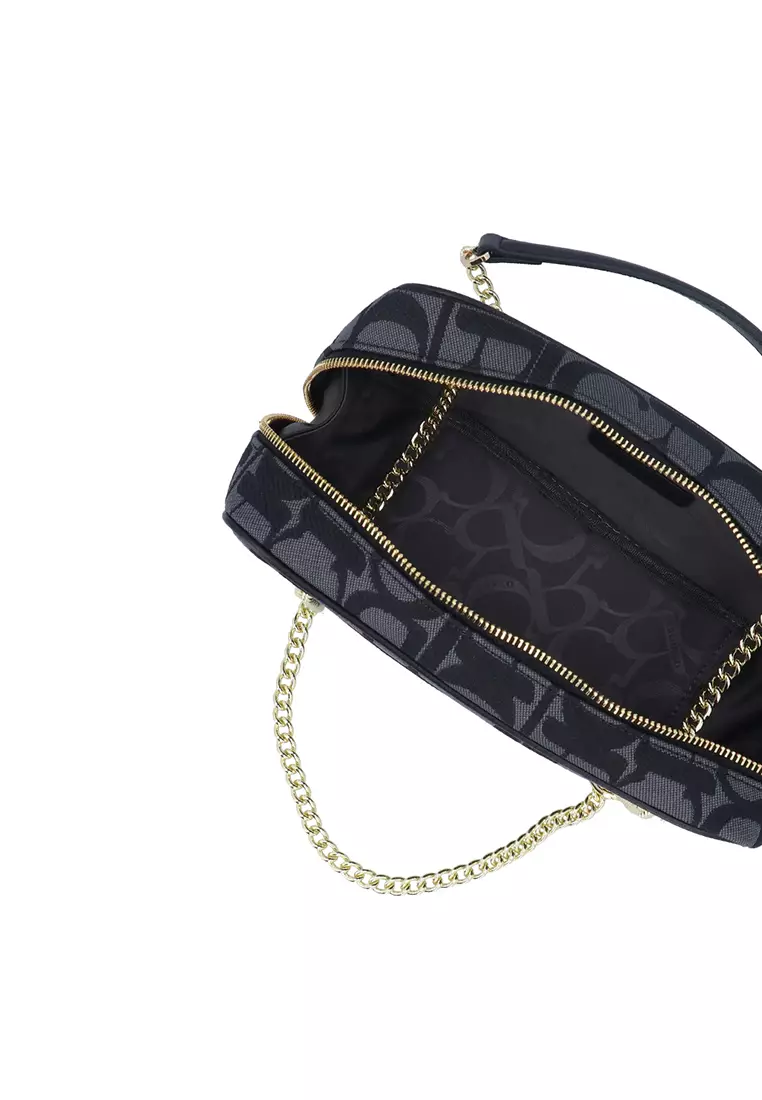 Buy Carlo Rino Bowie Carlo GEO Jacquard Shoulder bag - Black 2026 ...