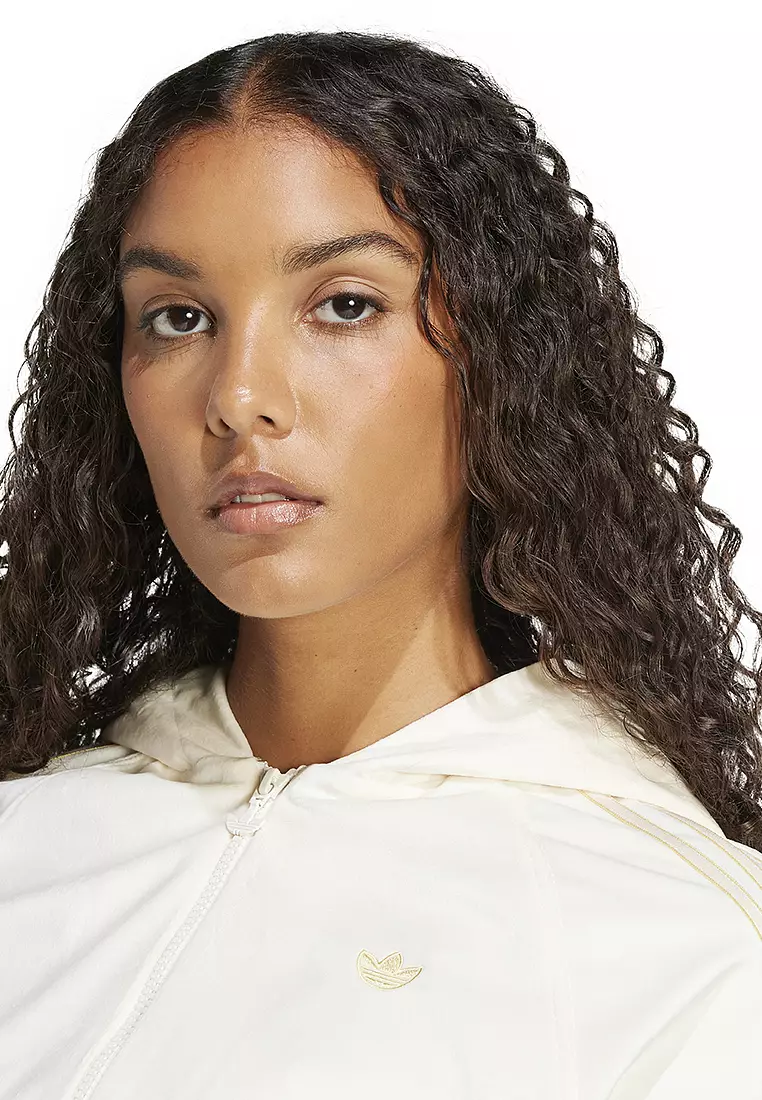 Buy ADIDAS Velour Zip Hoodie Track Top 2025 Online | ZALORA