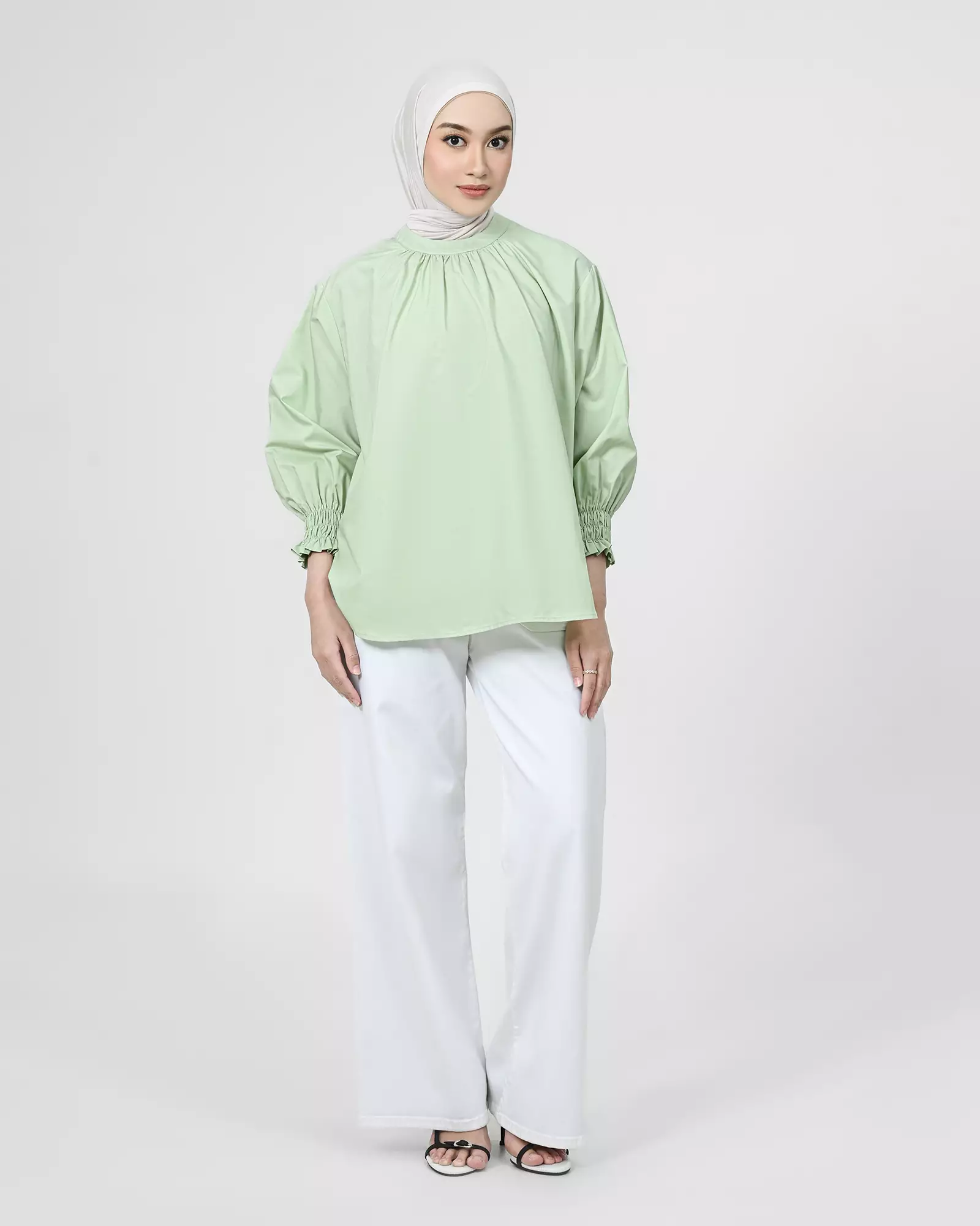 Geulis.id ALLECA BLOUSE - SAGE