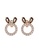 Her Jewellery gold ON SALES - Her Jewellery Bunny Earrings (Rose Gold) with Premium Grade Crystals from Austria 0C995ACD1AF63FGS_2