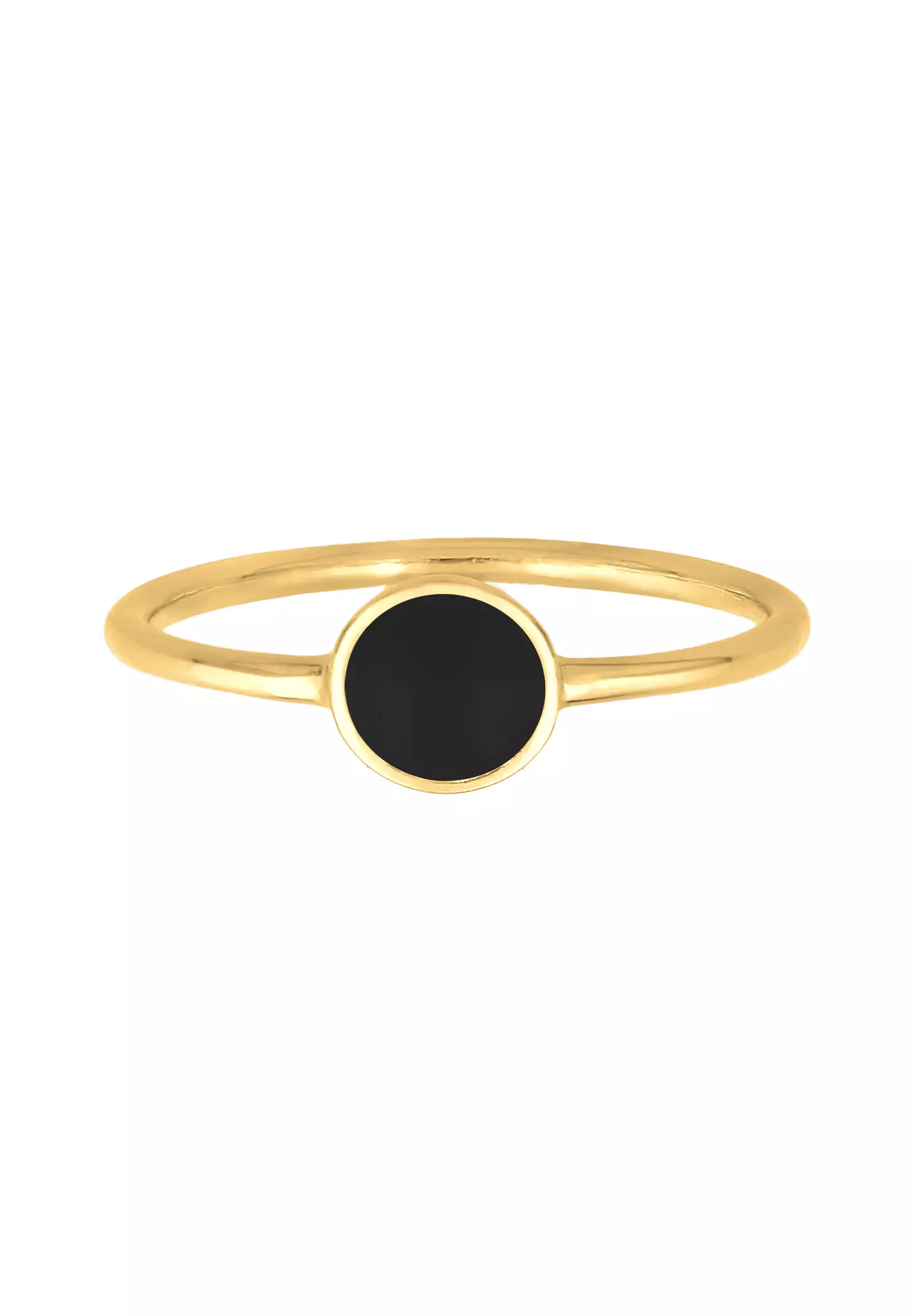 Ring Circle Gold Plated Enamel