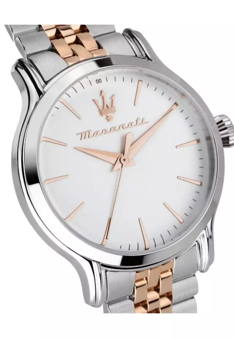 Maserati Epoca Mother of Pearl Dial Yellow Gold Mesh Strap Watch For Women - R8853118502