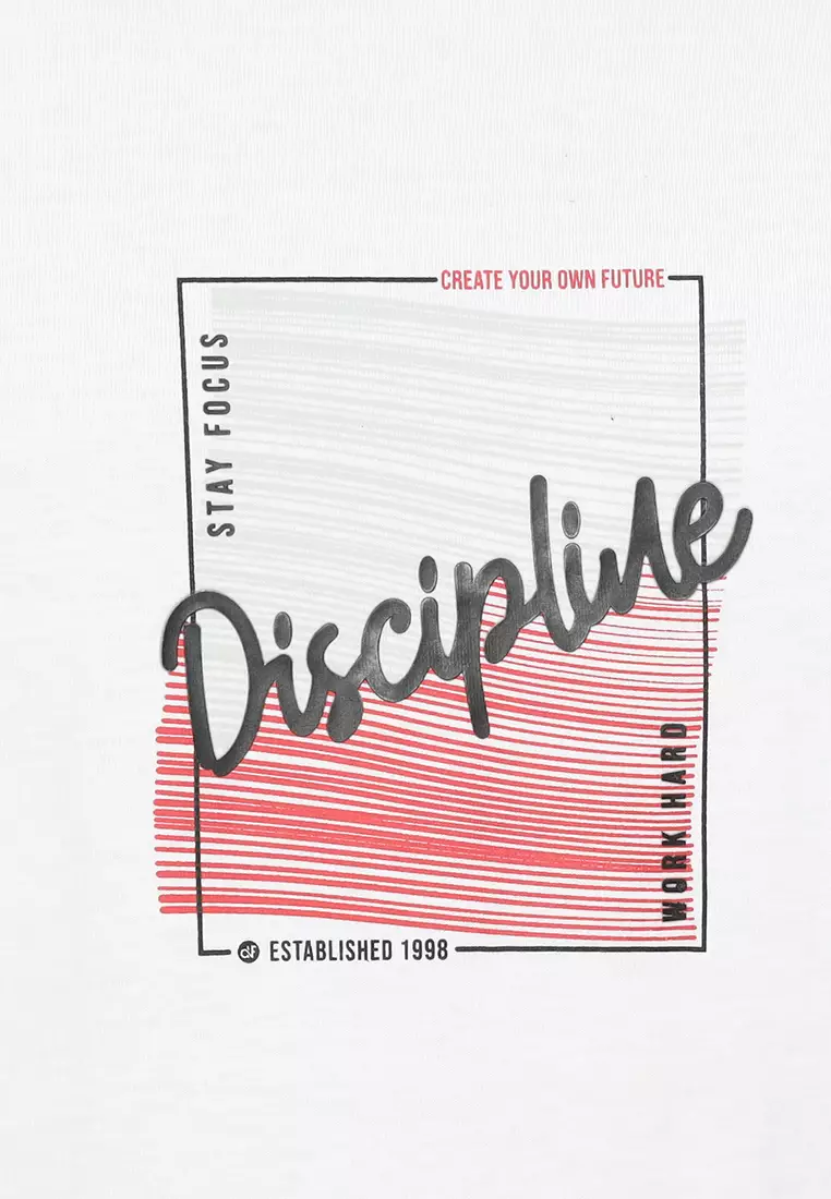 T-Shirt D&F Discipline White