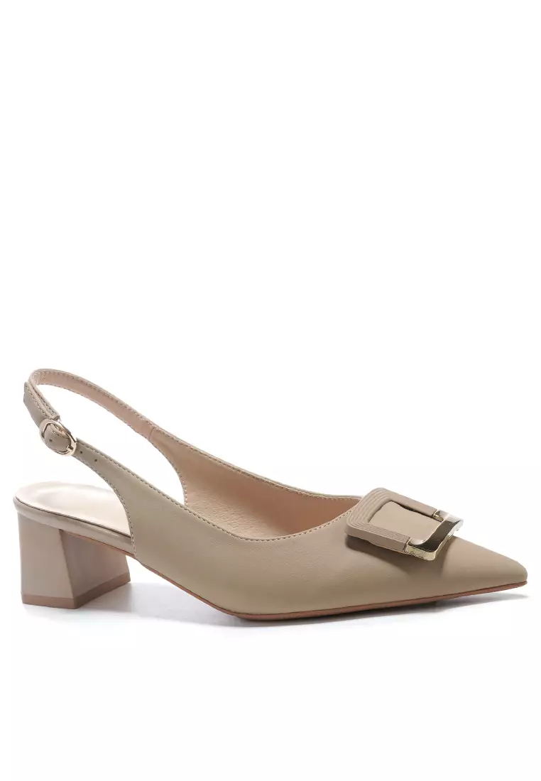 Discount on Twenty Eight Shoes  shoes - SKU: Buckle Slingback Mid Heel BY2050-3120
