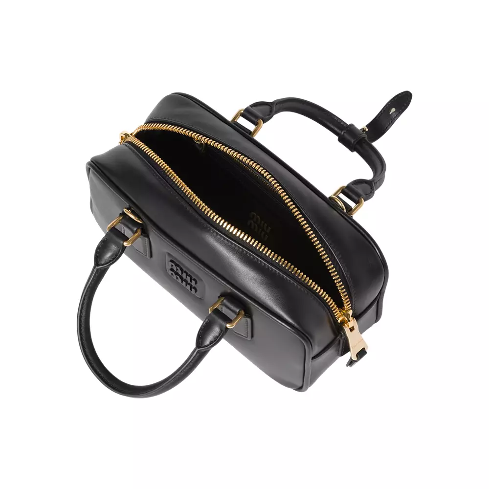 Arcadie Leather Handbag Black