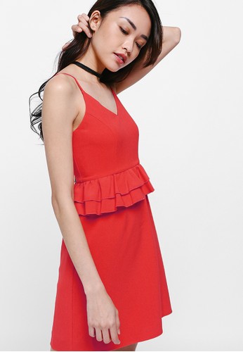 Jual Love Bonito Alika Layered Peplum Dress Original 