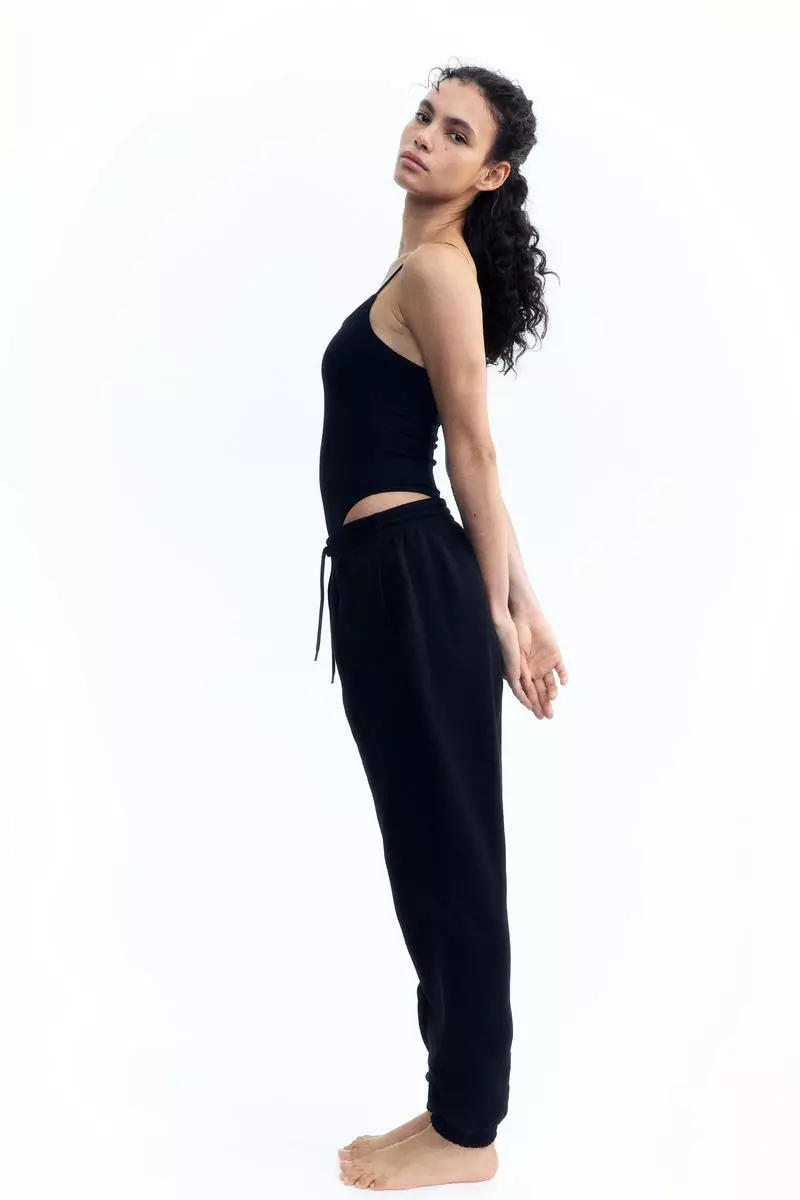 High-waisted joggers