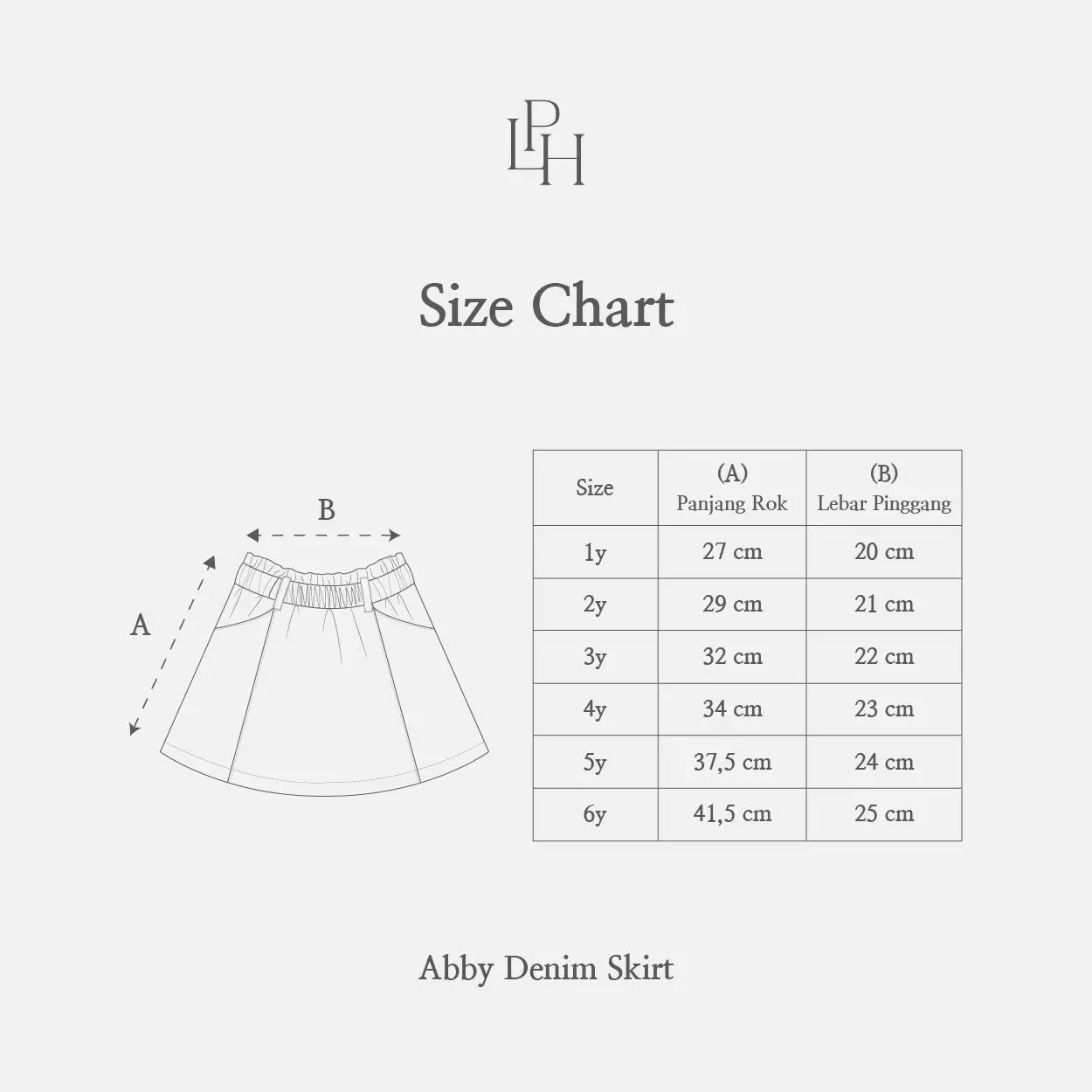 Little Palmerhaus - Abby Denim Skirt (Rok Jeans Anak) LightBlue