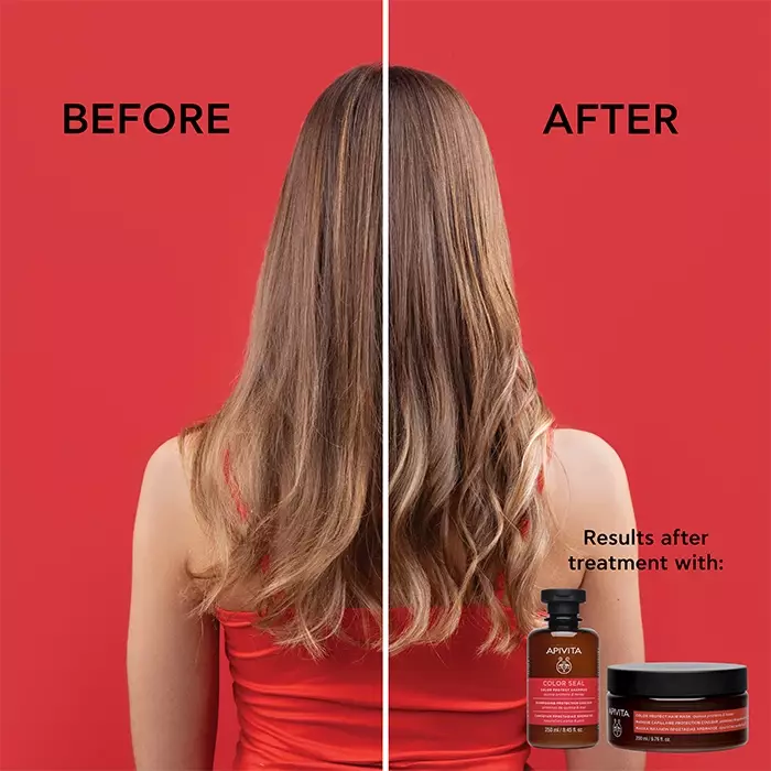 APIVITA Color Seal Shampoo – 250 Ml, Schützt Farbe, Mit Quinoa & Honig, Sulfatfrei