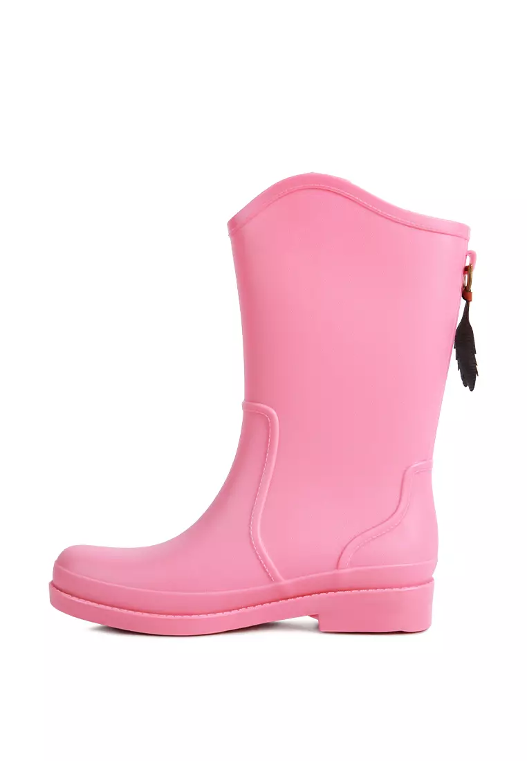 Buy London Rag Pink Stylish High Rainboots 2023 Online | ZALORA Singapore