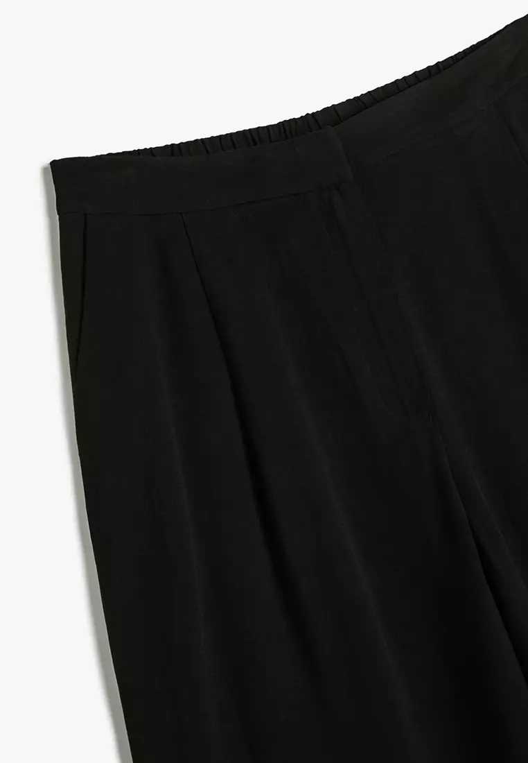 Koton Flare Linen Trousers Slit Detail Flower Printed, Boxer Bambino Ragazze, Orange Design(19E