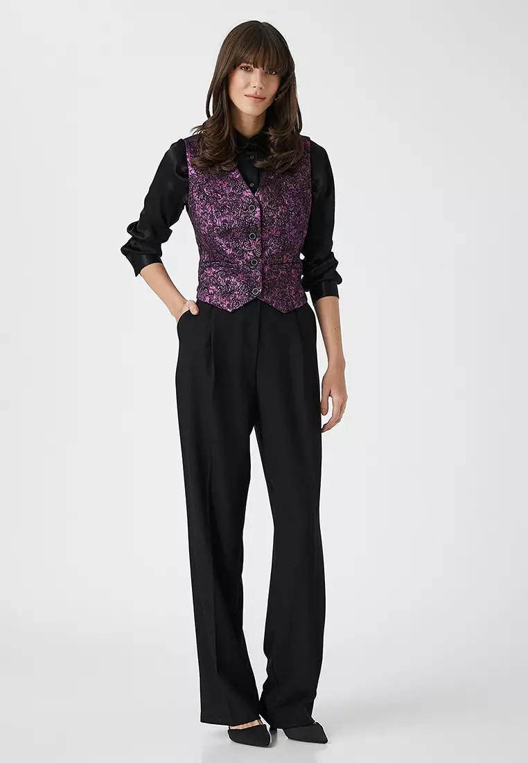 Rachel Araz Jacquard Vest