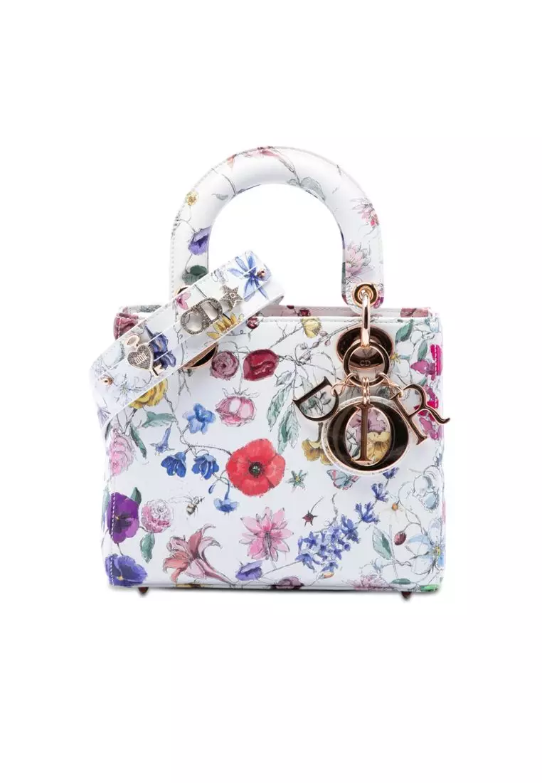Pre-Loved Dior Small Calfskin Florilegio My Abcdior Lady Dior