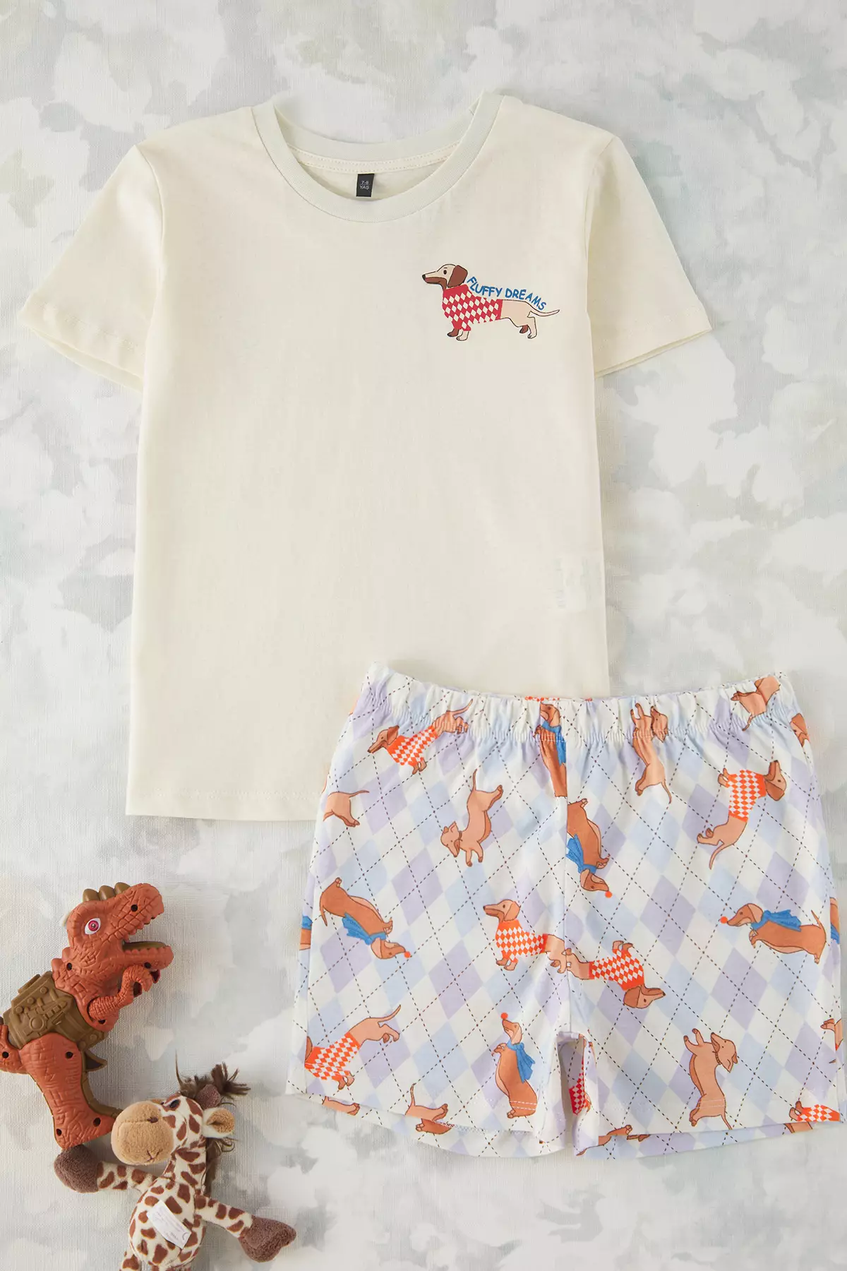 Blue Boy Cotton Pajamas Set 100% Animal Print Family Pack