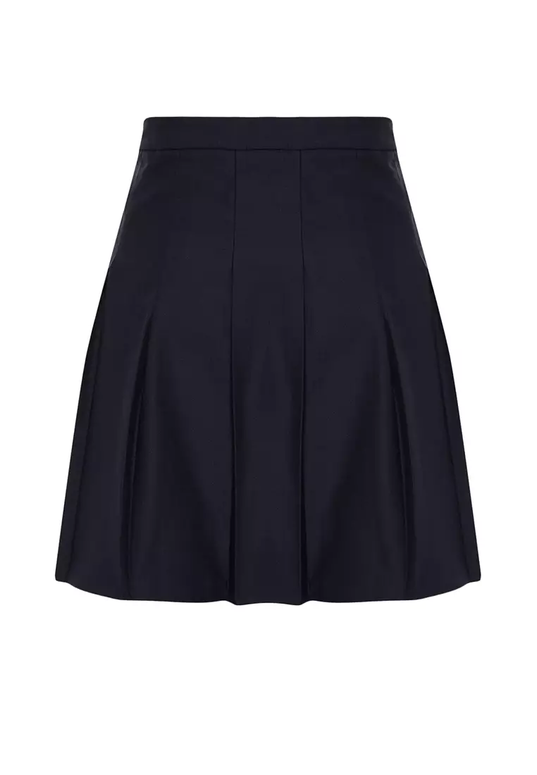 Asda navy cheap pleated skirt