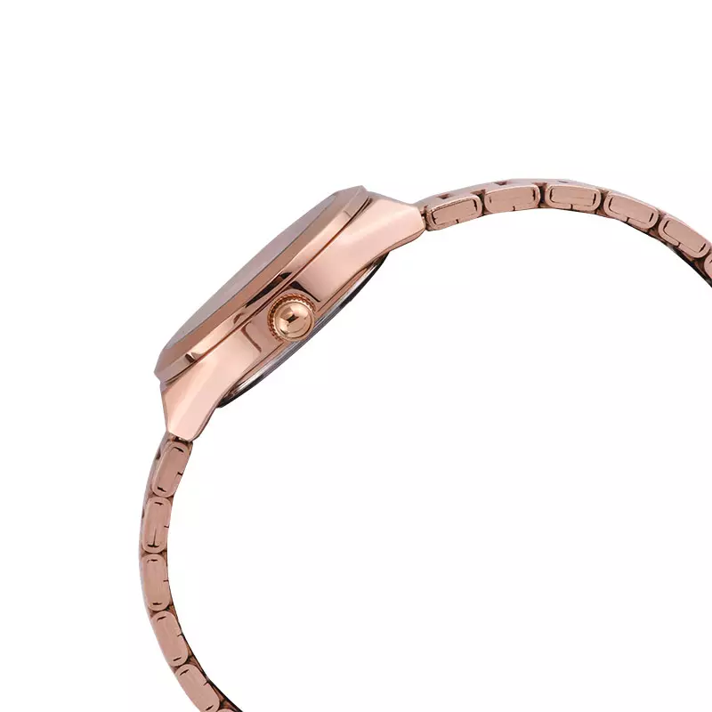 Jam Tangan Wanita Christophe Arden CA 2002 LD BRGSL Ladies Silver Dial Rose Gold Steel Strap