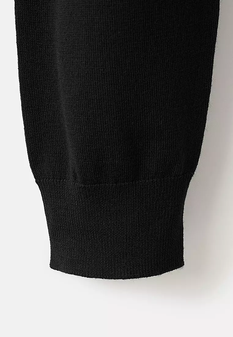 100% Merino Wool Polo Sweater