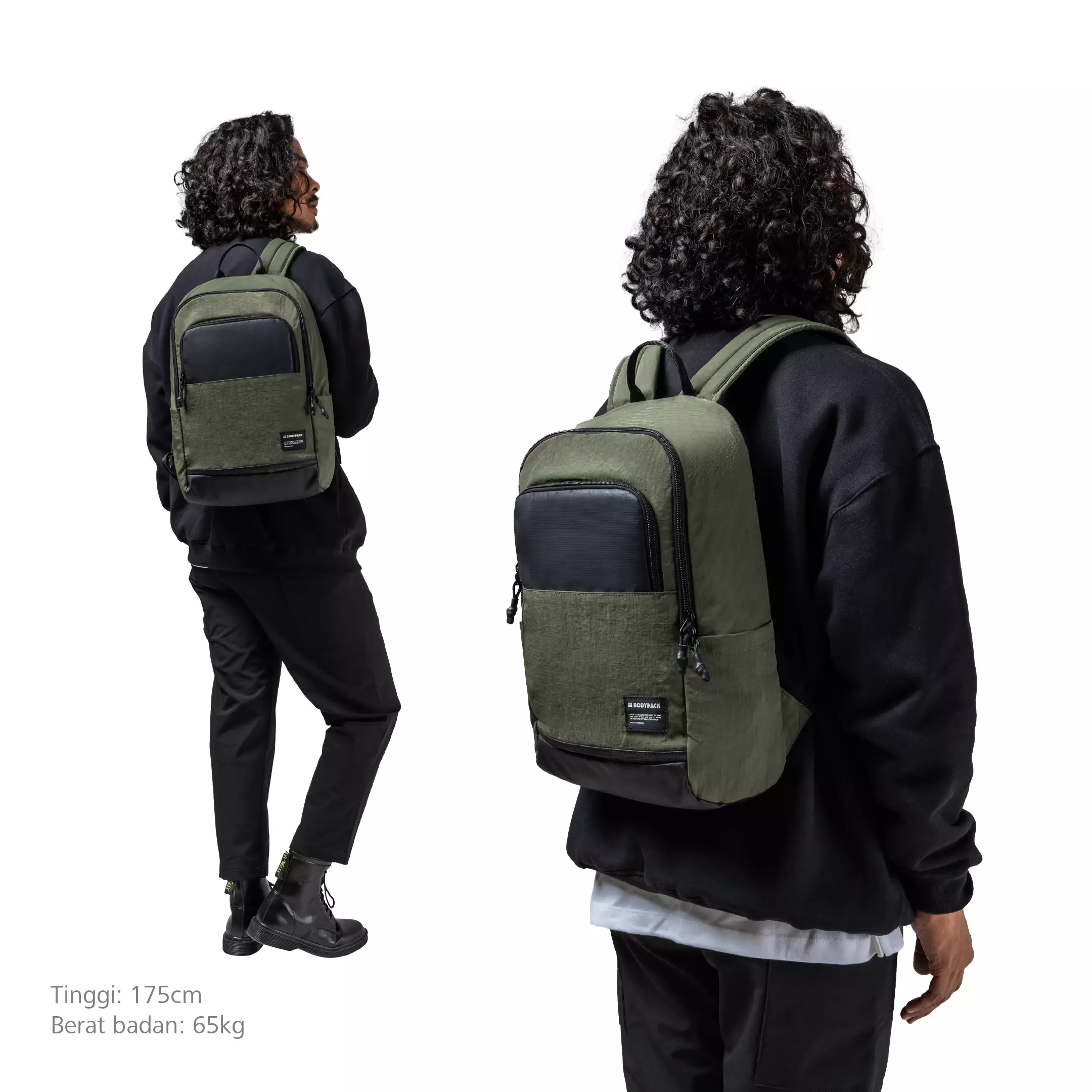 Convey 2.0 Laptop Backpack Tas Ransel Kerja Kuliah Sekolah Ringan Multifungsi 15 L - Olive
