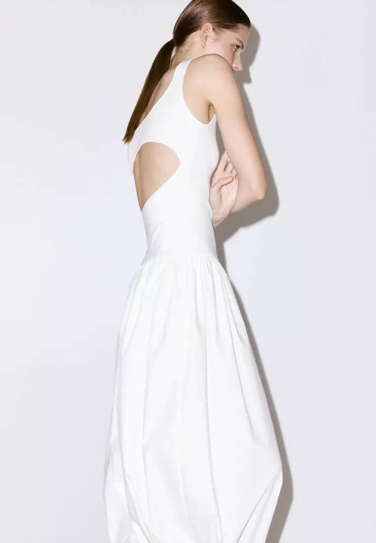 Knitted Dress With Open Back