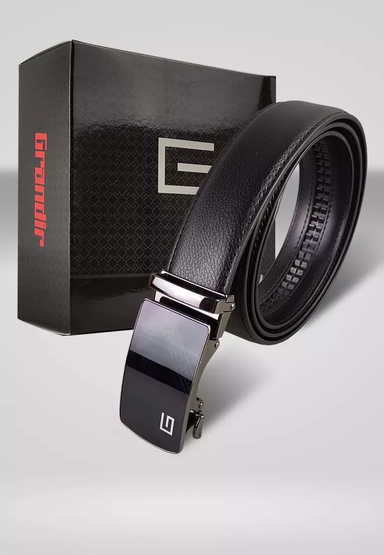 Grandir Ikat Pinggang Pria Kulit Sintetis Premium Sabuk Gesper Men Belt A