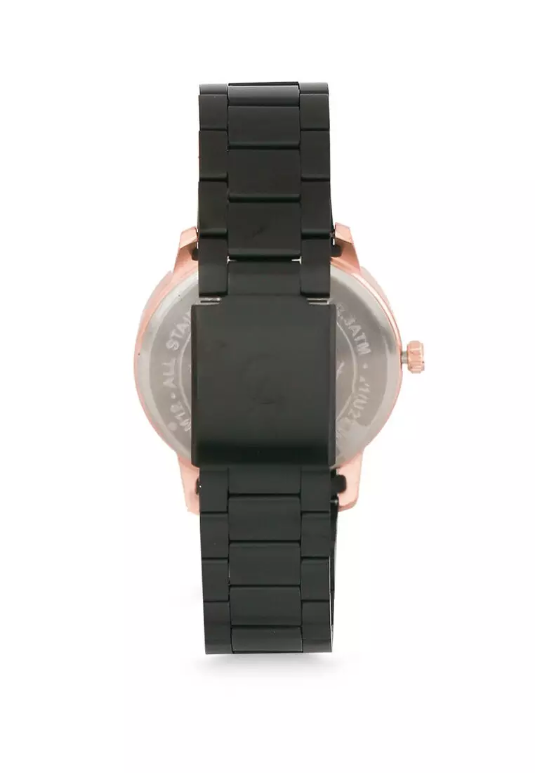 Alexandre Christie Jam Tangan Pria - Black Rosegold - Stainless Steel - 1030 MDBBRBA