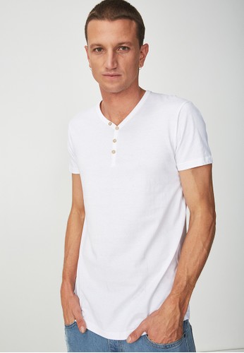 Jual Cotton On The Other Henley White Original Zalora Indonesia