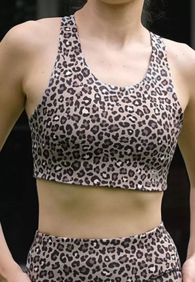 Fitwear - Sportbra Olahraga Wanita ANASTASIA [CROSS PLAIN] - CHEETAH
