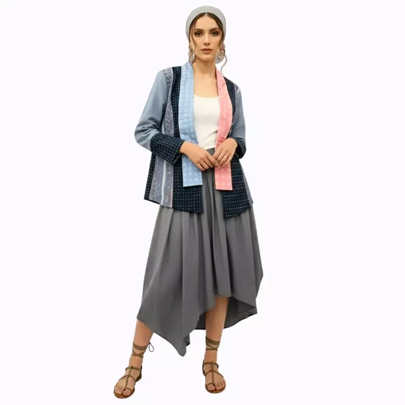 Blazer Batik Wanita - Bhatara Batik Kriya - Atasan Batik Modern Lengan Panjang
