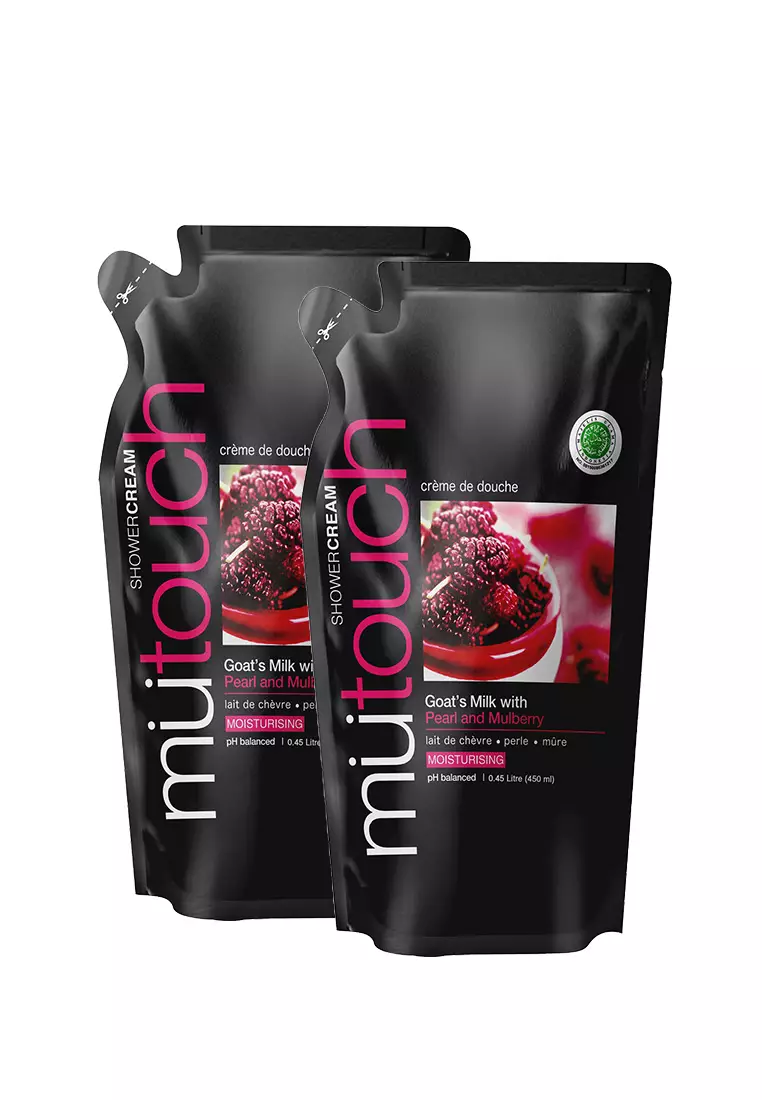 Jual Mutouch Mutouch Shower Cream PEARL & MULBERRY 450ml - Twin pack ...