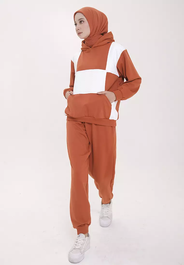 Dizy Hoodie Set Terracota