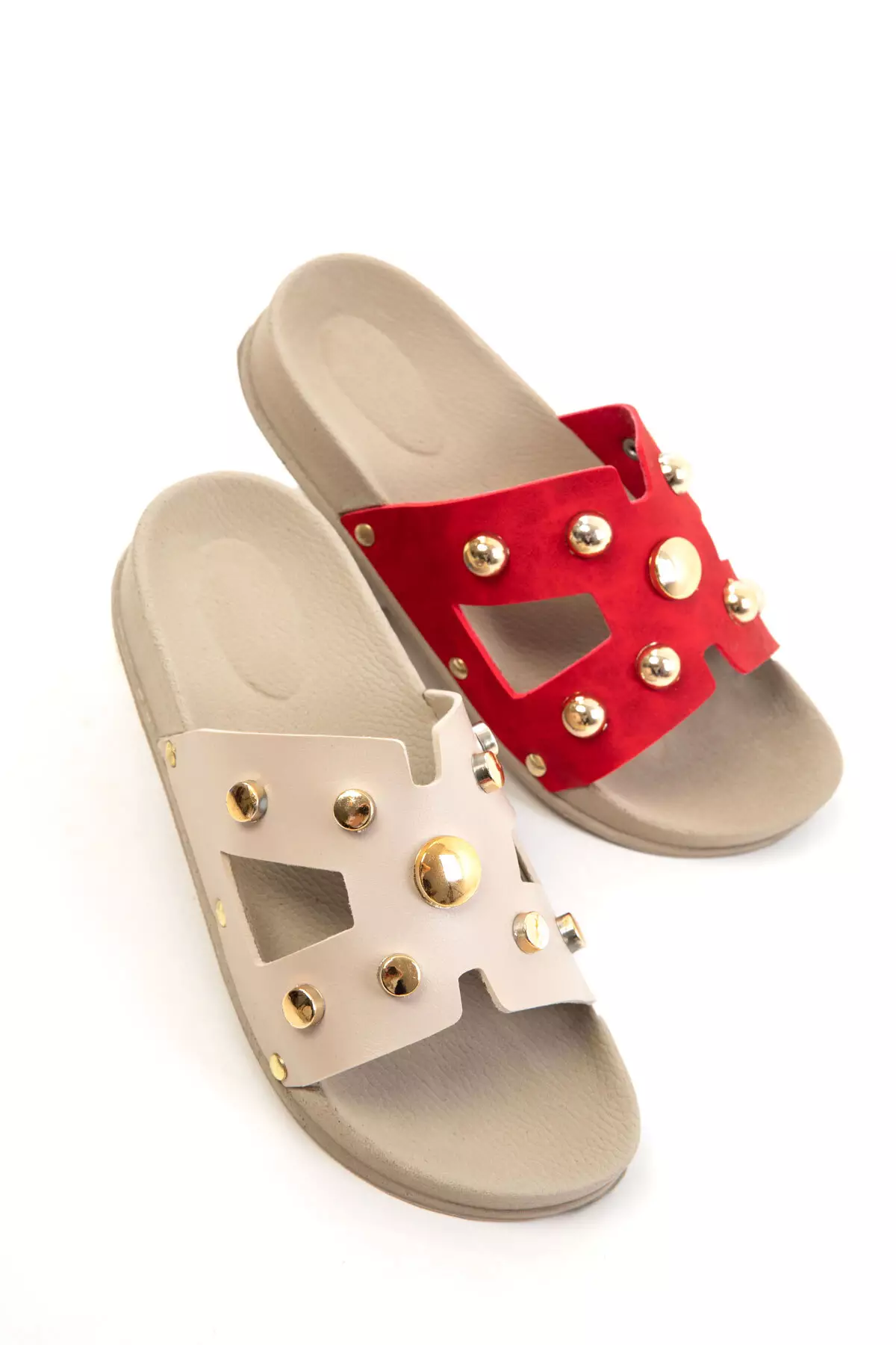 Beige Women's Slippers 20661