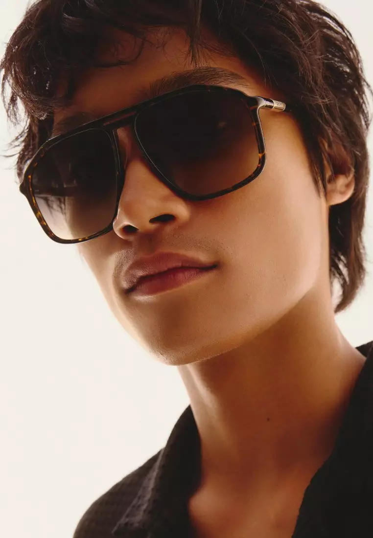 QUAY Studio Sesh Sunglasses - Dark Tort/Brown