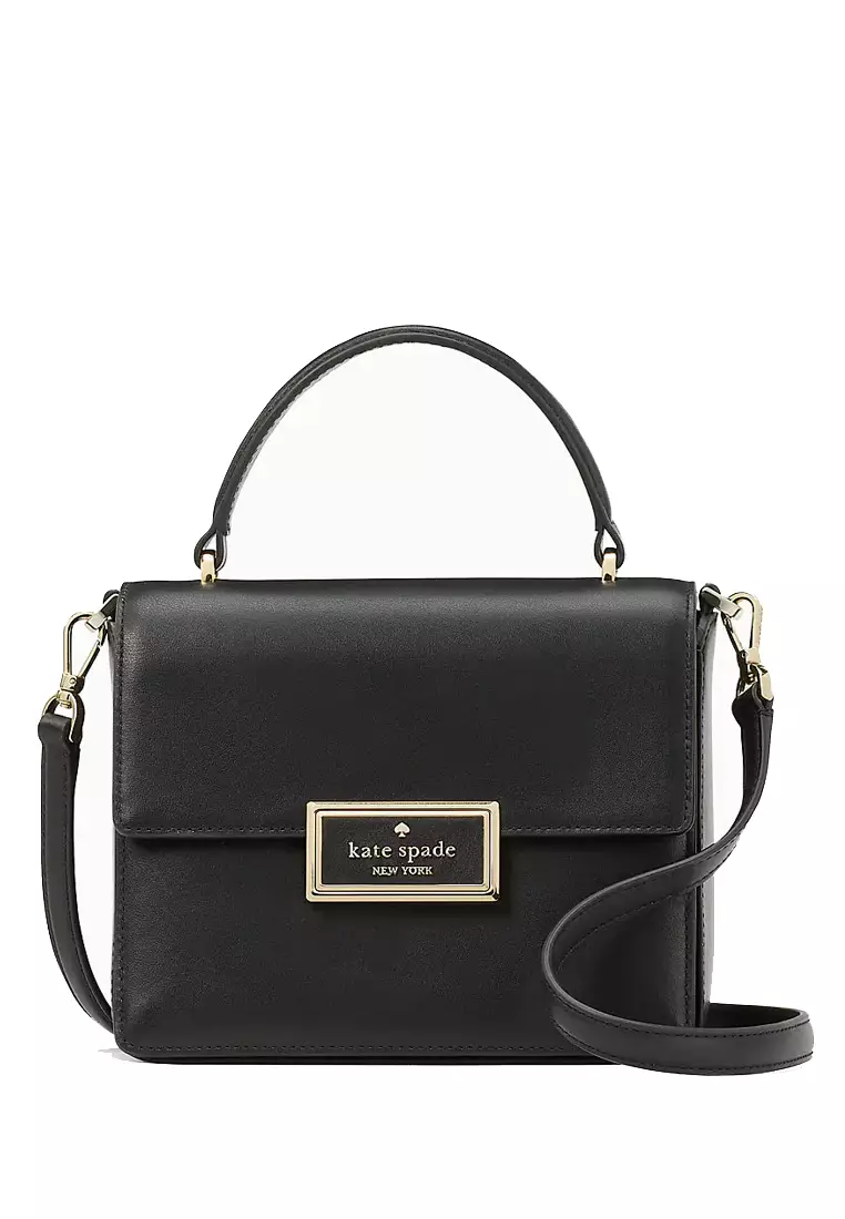 Black top handle crossbody bag clearance