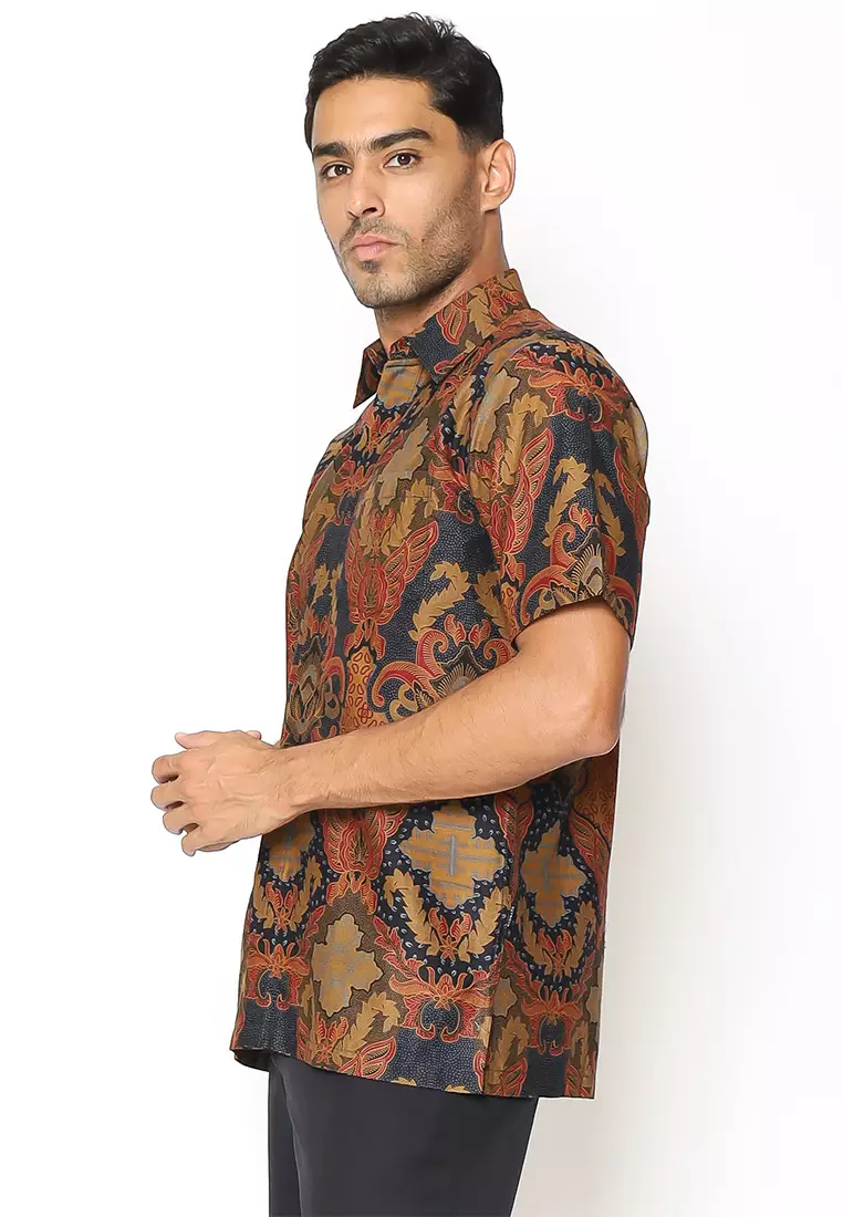 Hadinata Batik Pria Kemeja Pendek Karna Kalyani